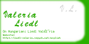 valeria liedl business card